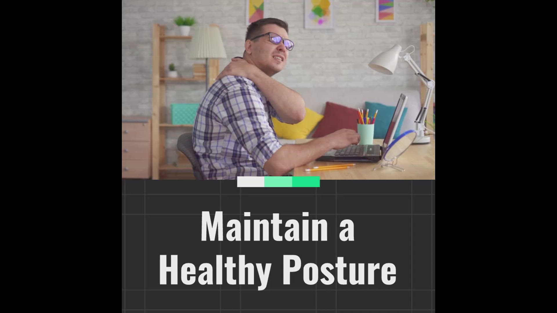'Video thumbnail for Desk Posture Tips'