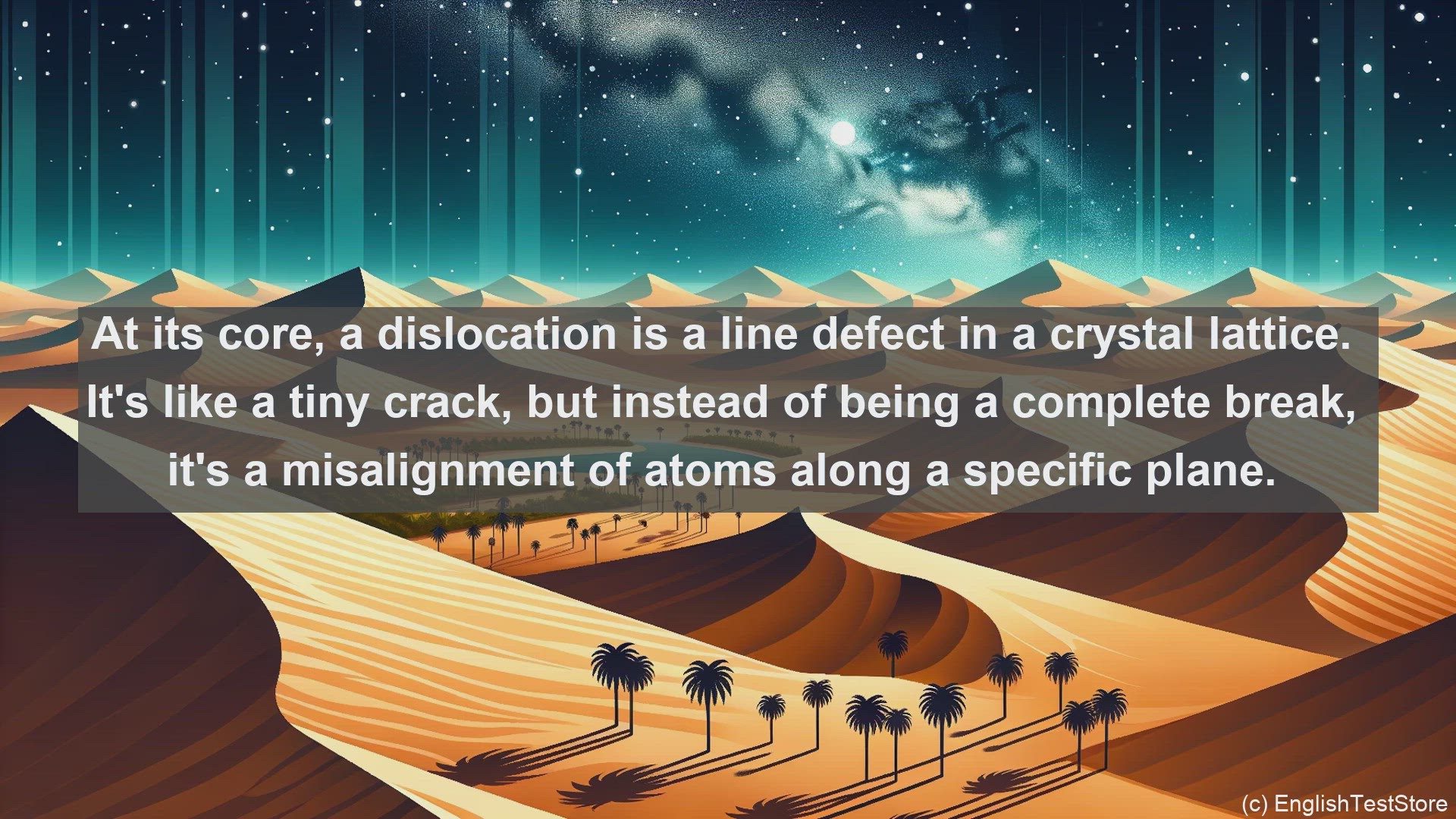 'Video thumbnail for Dislocation in a two dimensional crystal in science  definition and examples'
