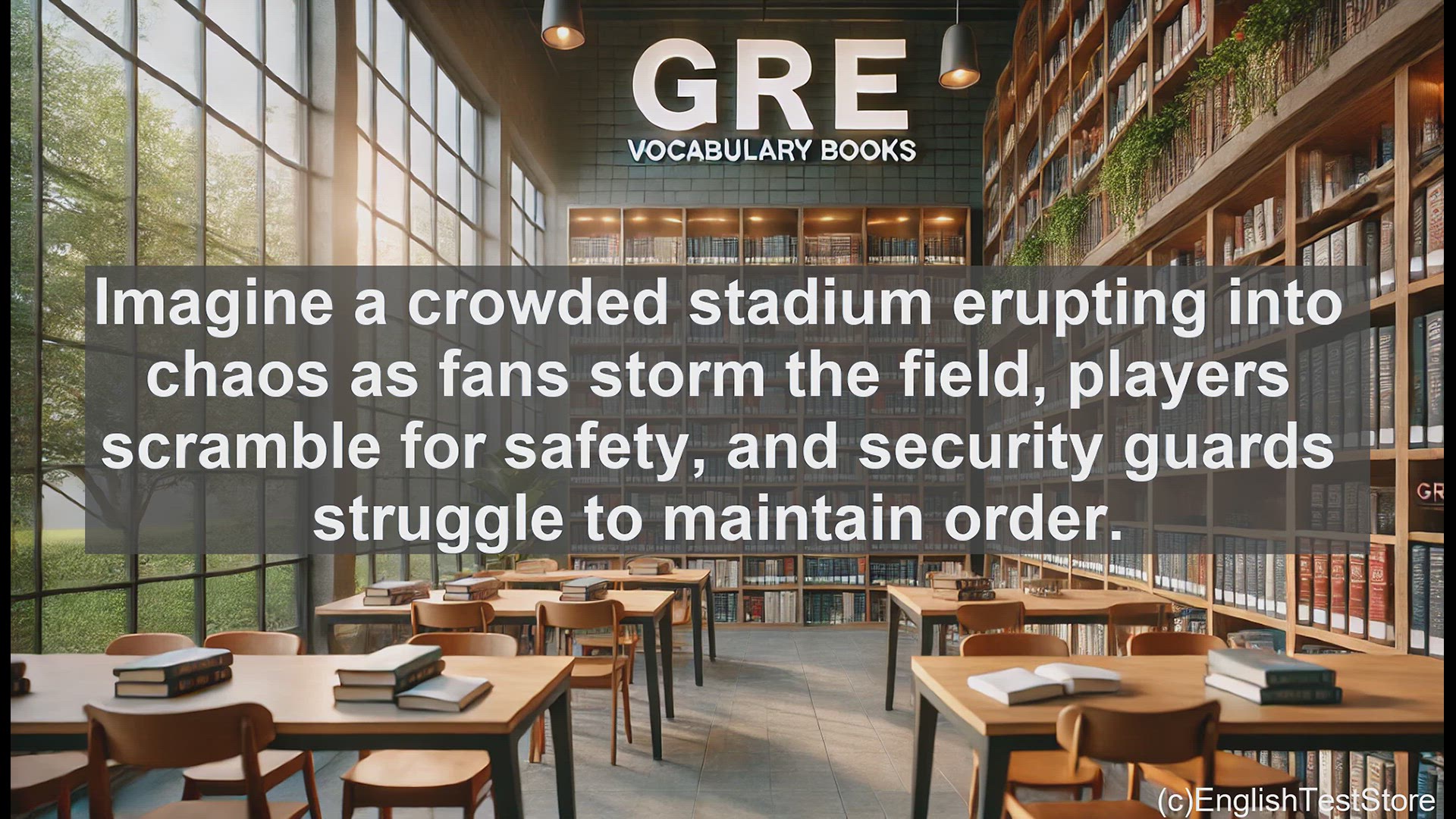 'Video thumbnail for GRE Vocabulary Lesson: Pandemonium - Chaos and Disorder Unleashed'