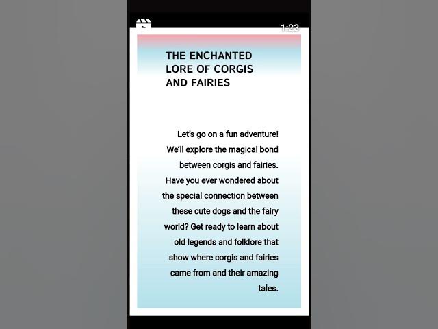 'Video thumbnail for Corgis and Fairies - Myths and Ancient Stories'