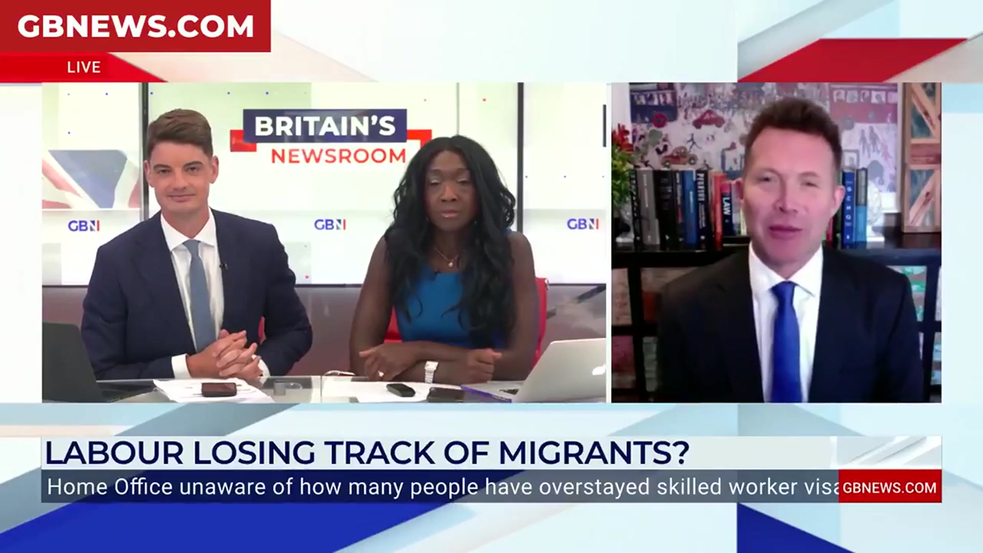 'Video thumbnail for Channel crossings are 'insignificant' to the amount overstaying UK visas, Haigh tells GB News'