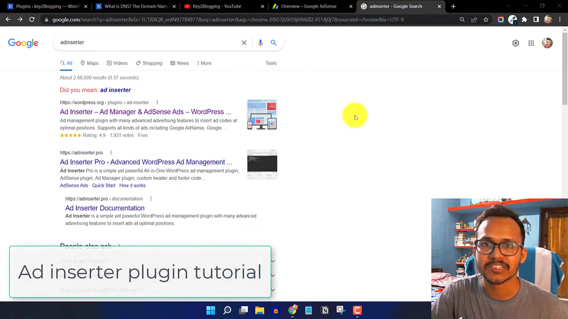 'Video thumbnail for Ad Inserter Plugin Review & Tutorial _ How to place ads on WordPress'