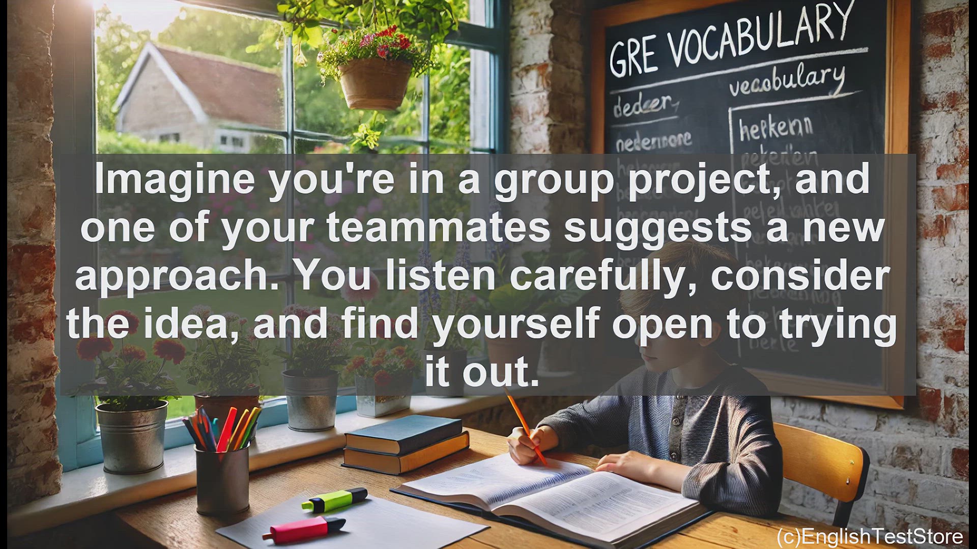 'Video thumbnail for GRE Vocabulary Lesson: Exploring the Meaning of Amenable - Flexibility and Openness in Action'
