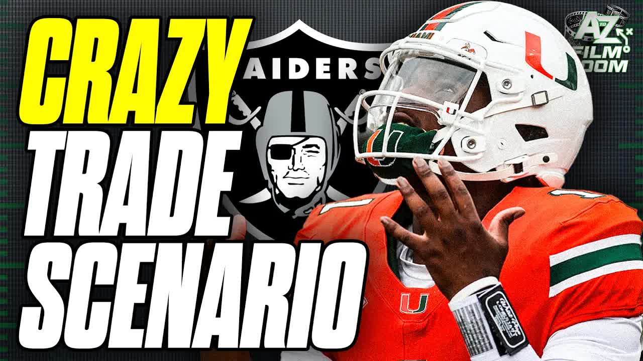 'Video thumbnail for a to z sports film room: raiders massive trade! 2025 nfl mock draft breakdown for las vegas, jets & giants'