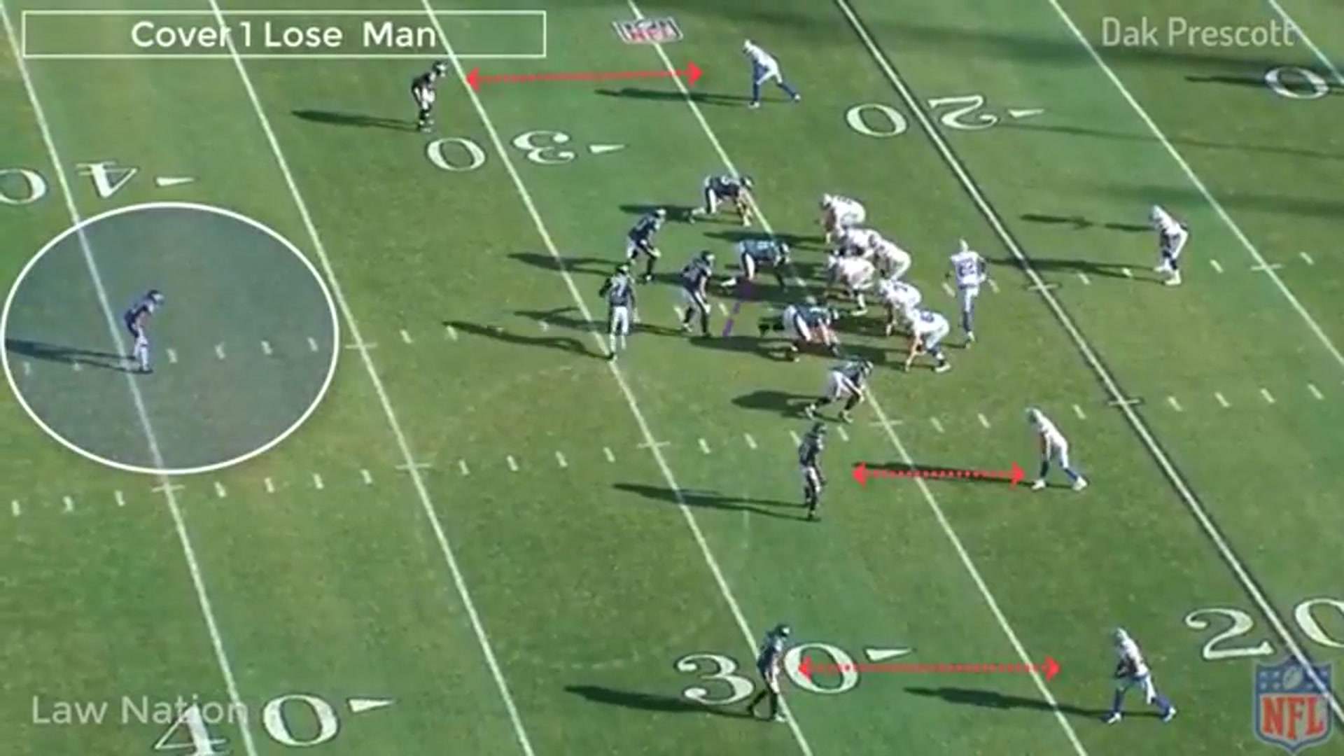 'Video thumbnail for law nation sports: tony romo's touchdown drive film breakdown vs eagles'