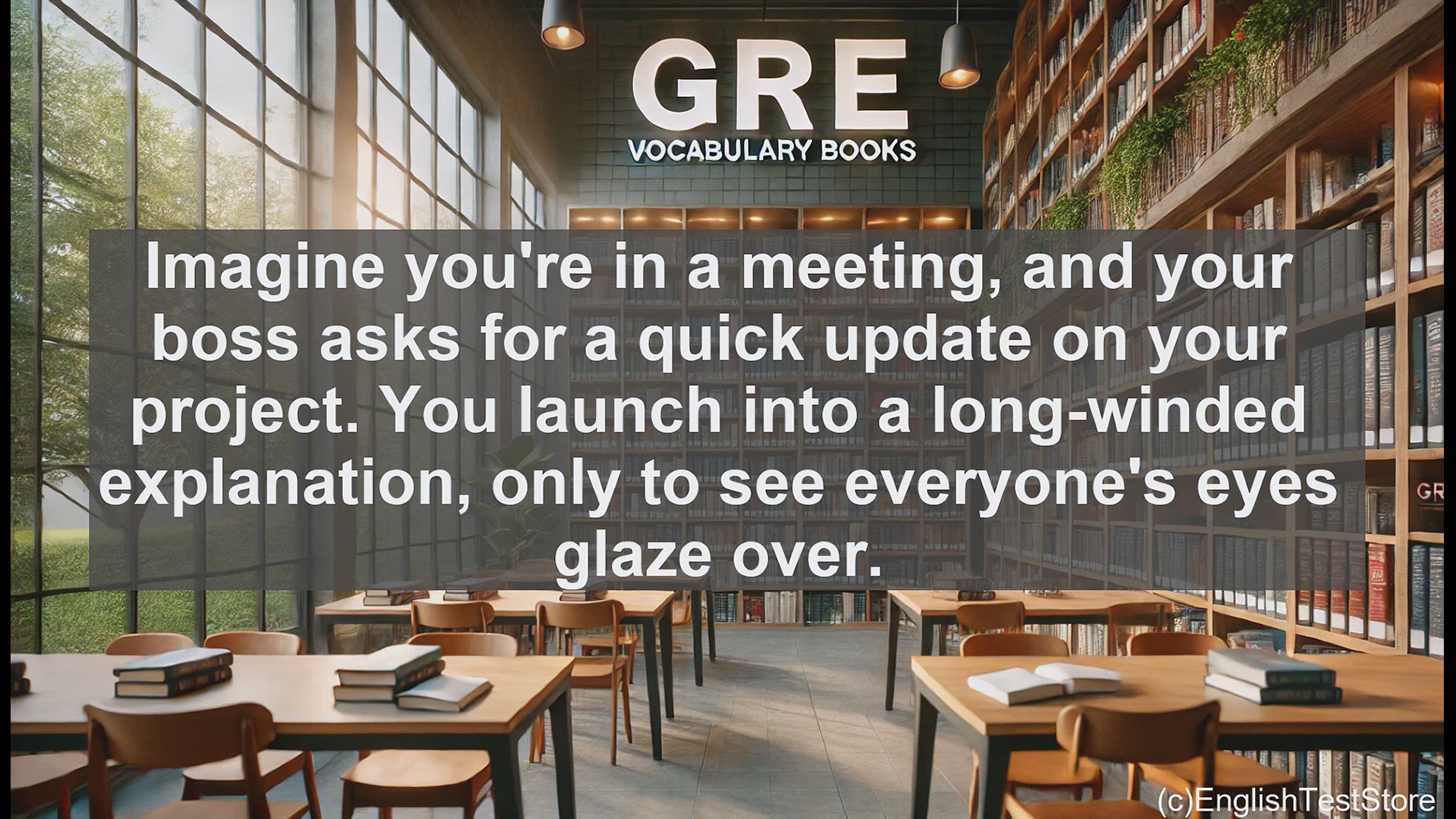 'Video thumbnail for GRE Vocabulary Lesson: The Power of Concise Communication'