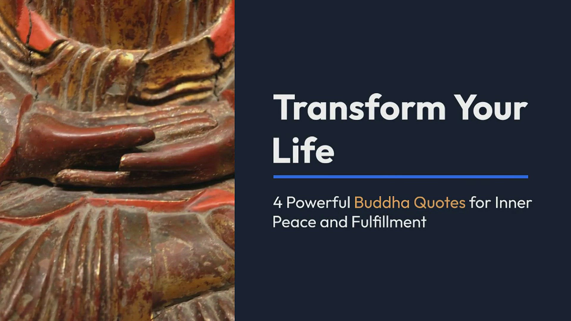 'Video thumbnail for 4 Powerful Buddha Quotes That Can Change Your Life'