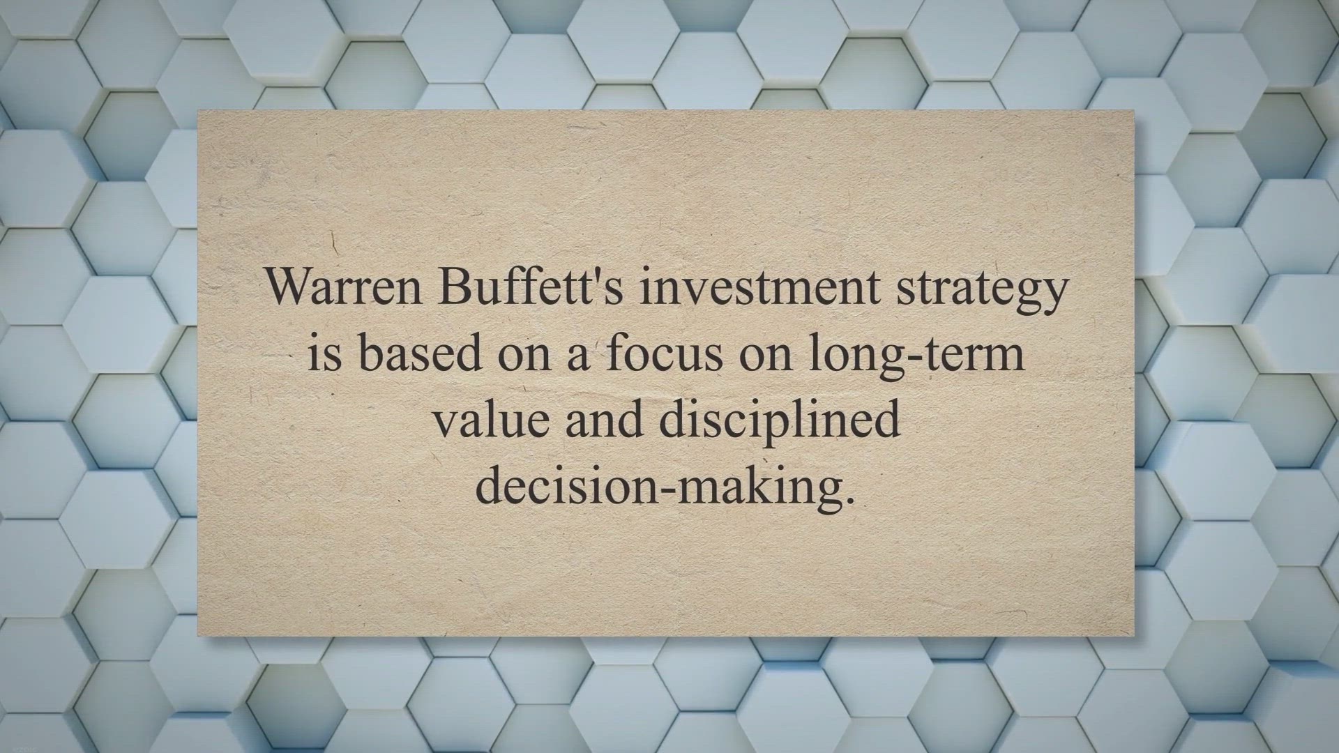'Video thumbnail for Warren Buffett's Investment Strategy:'