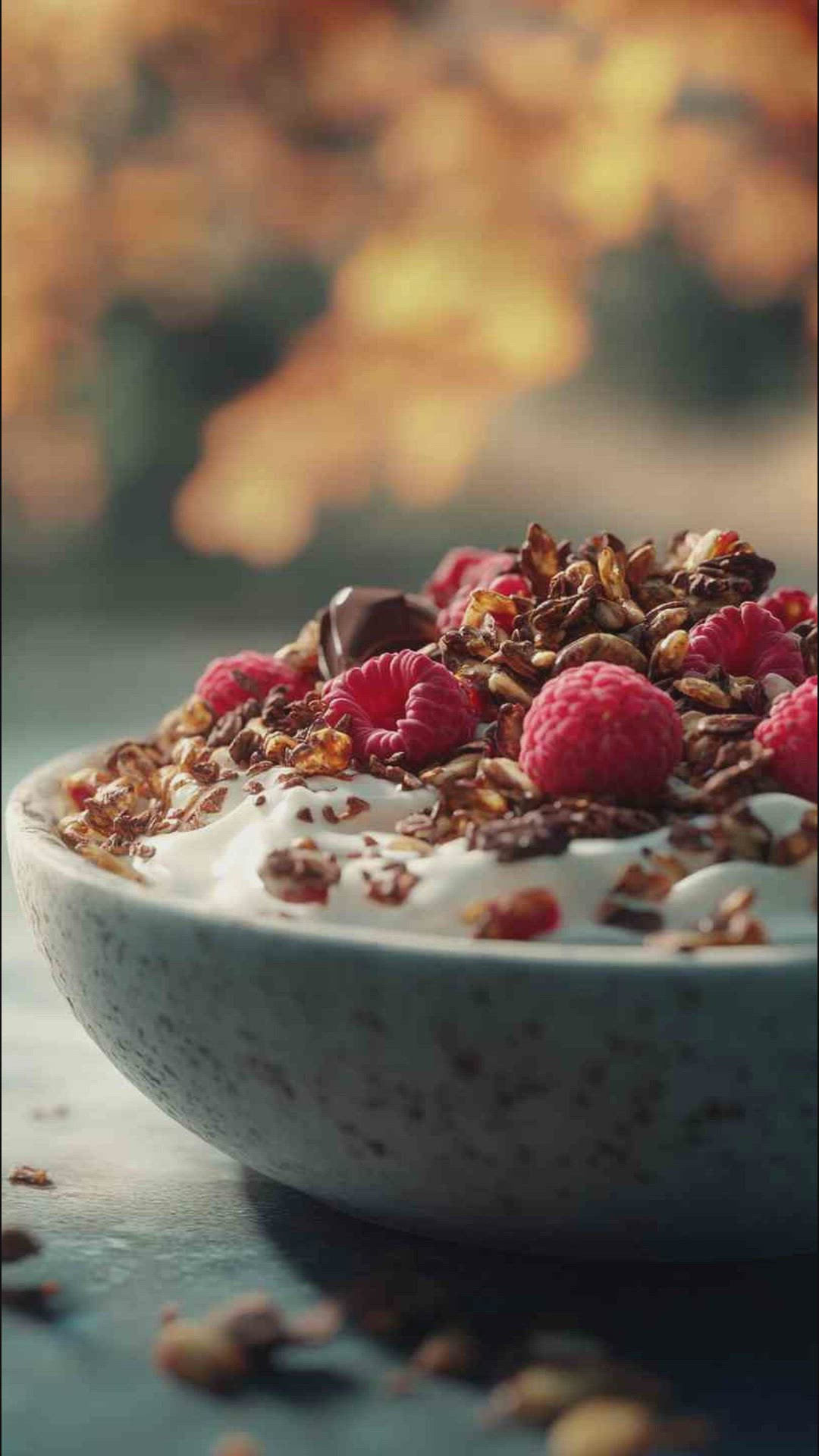'Video thumbnail for Greek Yogurt and Granola Muscle Fuel Bowl Recipe'