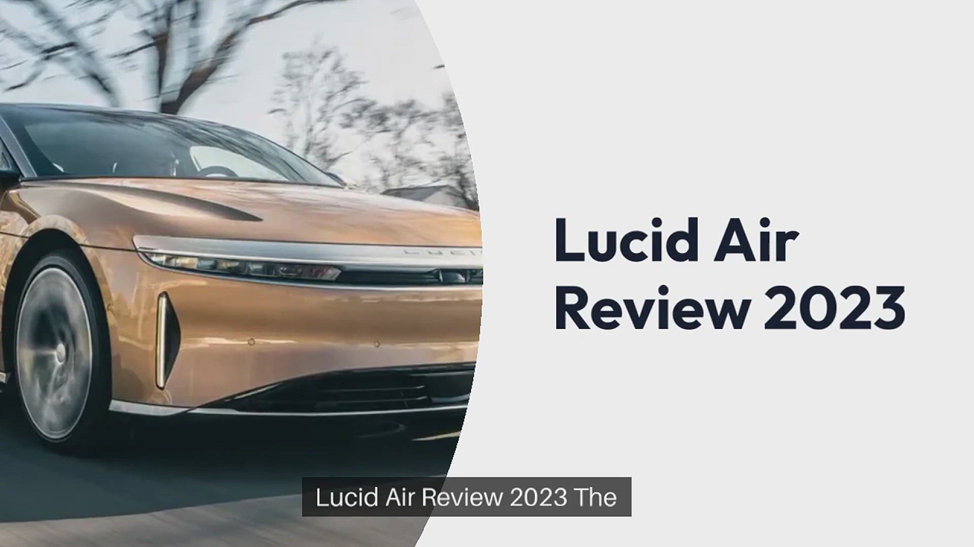 'Video thumbnail for Lucid Air review'