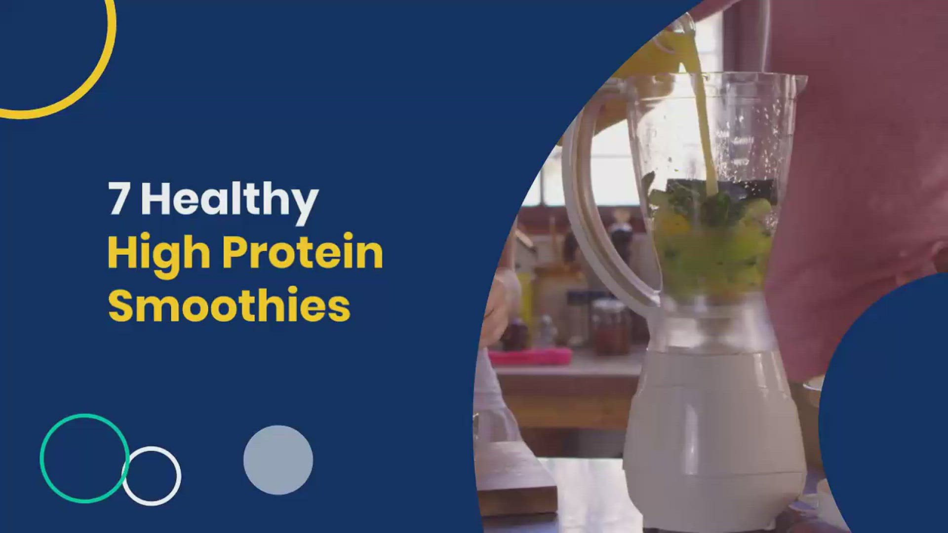 'Video thumbnail for 7 healthy high protein smoothies'