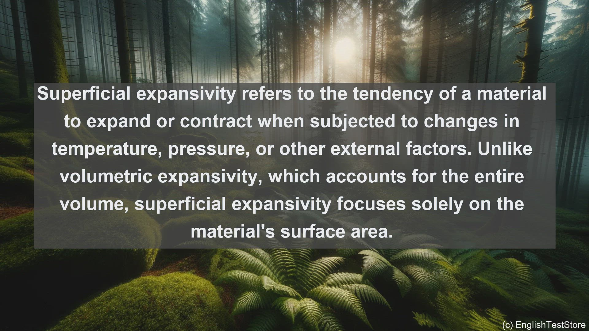 'Video thumbnail for Superficial expansivity in science  definition and examples'