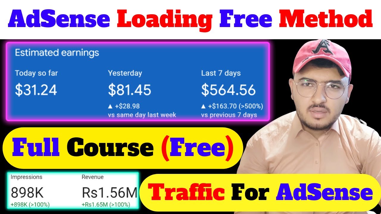 Video thumbnail for Google AdSense Loading Free Method | 100% Safe Method Free | Earn Money Online From AdSense