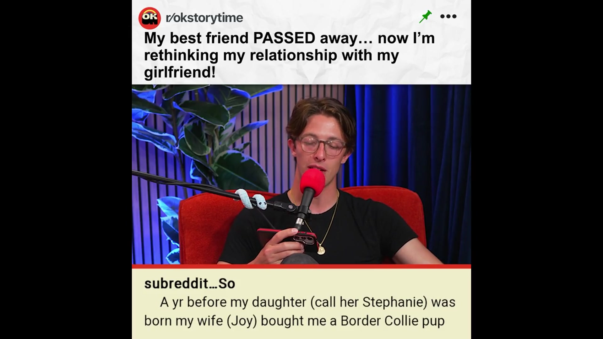 'Video thumbnail for My best friend passed away… now I’m reflecting on my relationship with my girlfriend. | Reddit Stories'