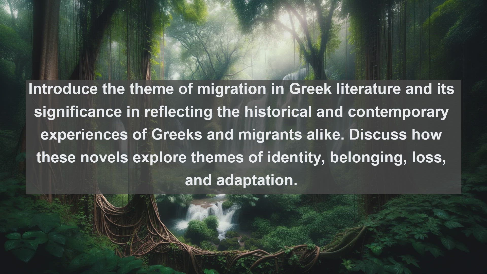 'Video thumbnail for Top 10 Greek Novels About Migration'