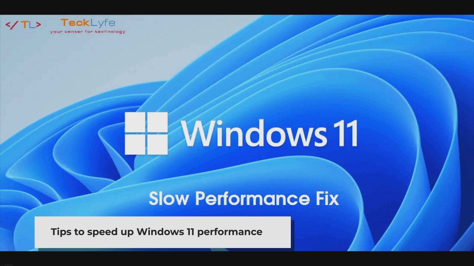 Video thumbnail for How To Fix Windows 11 Slow Performance