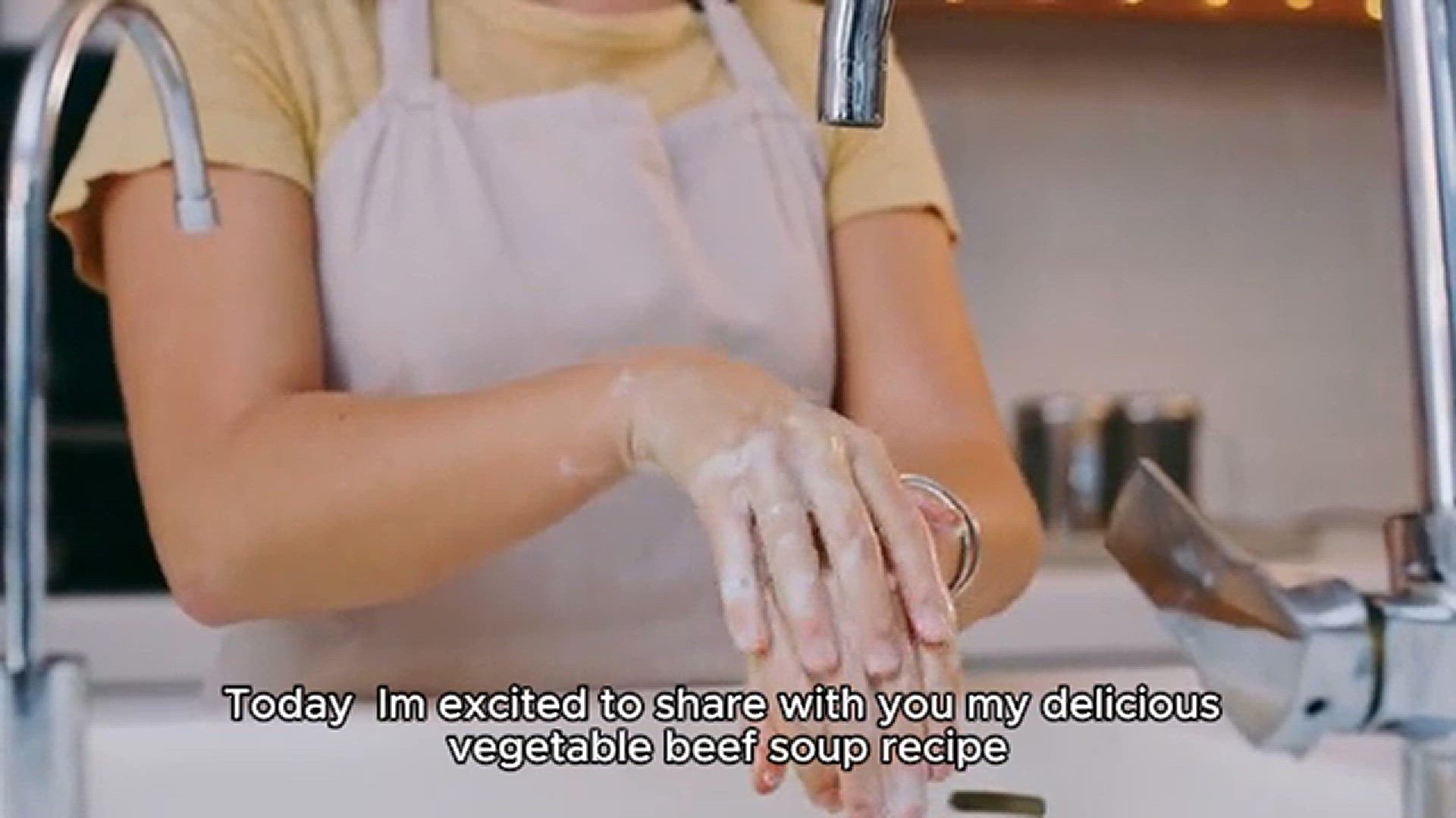 Video thumbnail for vegetable beef soup recipe