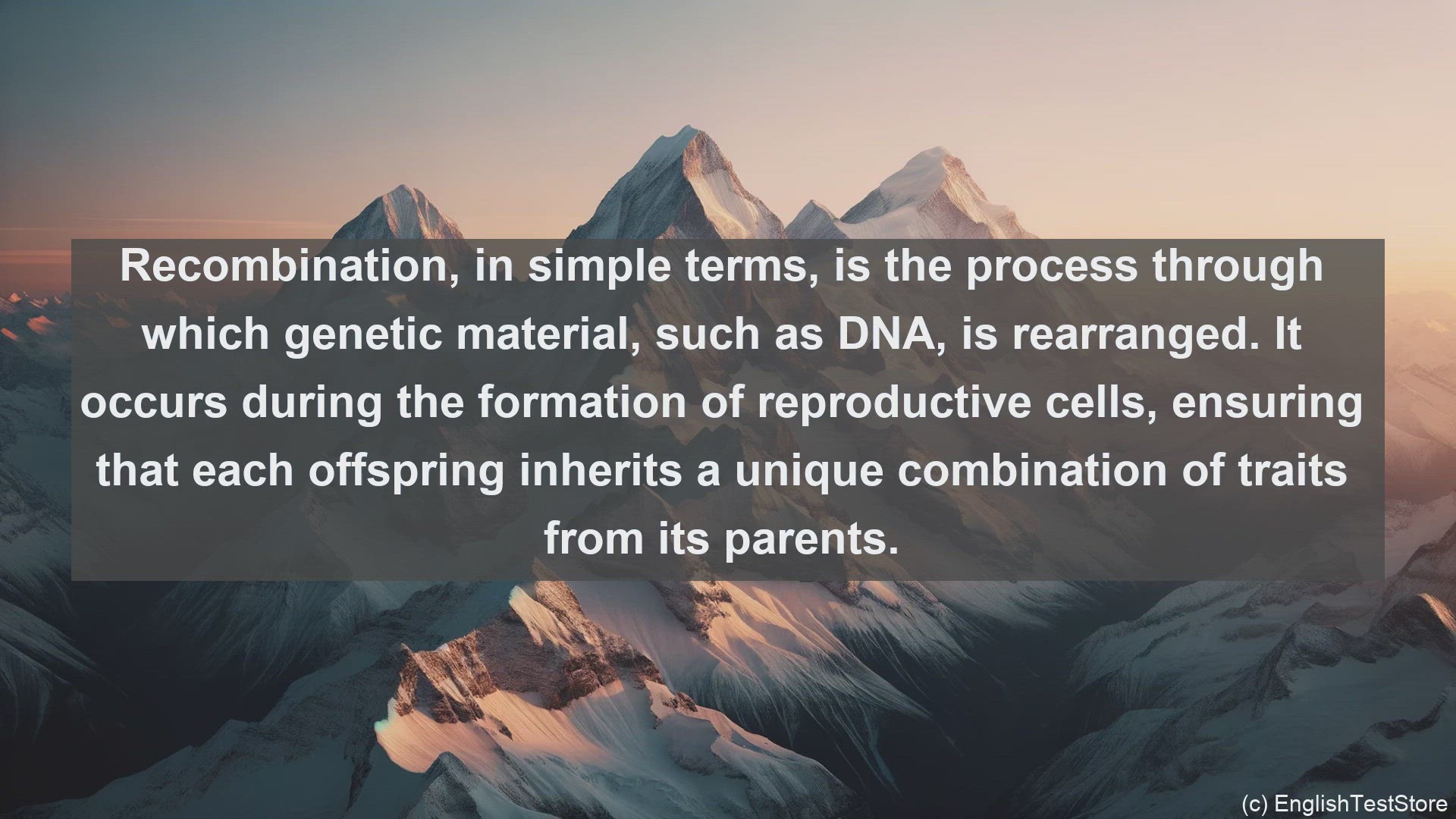 'Video thumbnail for Recombination process in science  definition and examples'