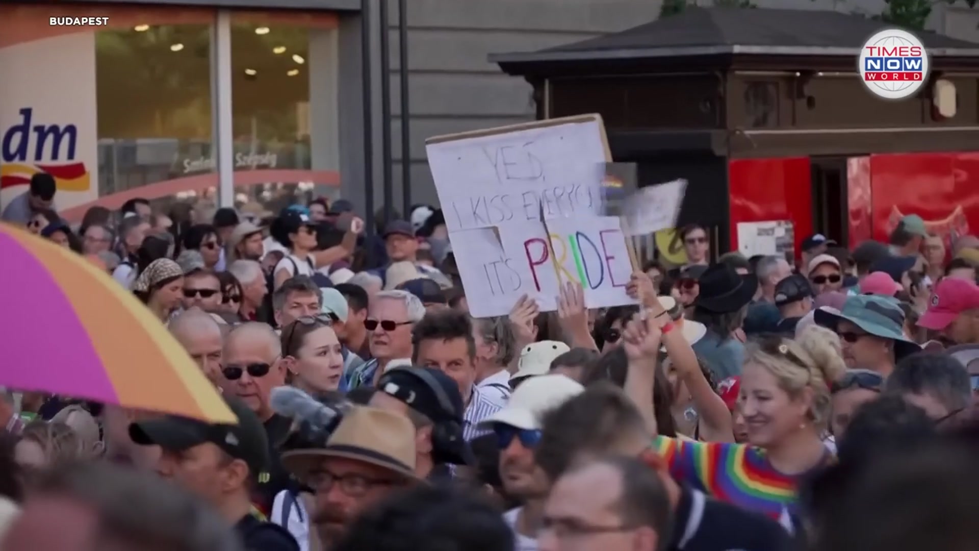 'Video thumbnail for Greta Joins Defiant Budapest Pride As Thousands Defy Orbán’s Ban| Times Now World'