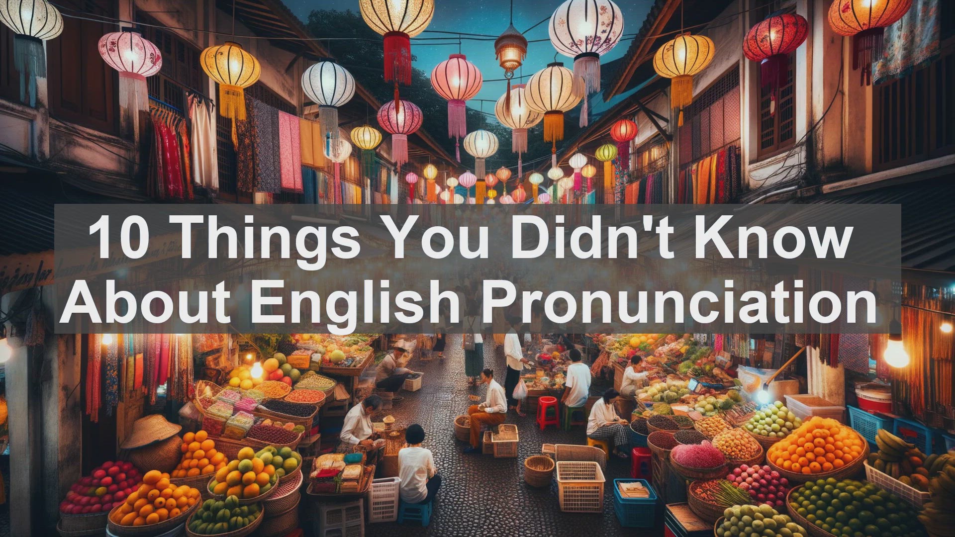 'Video thumbnail for 10 Things You Didn't Know About English Pronunciation '