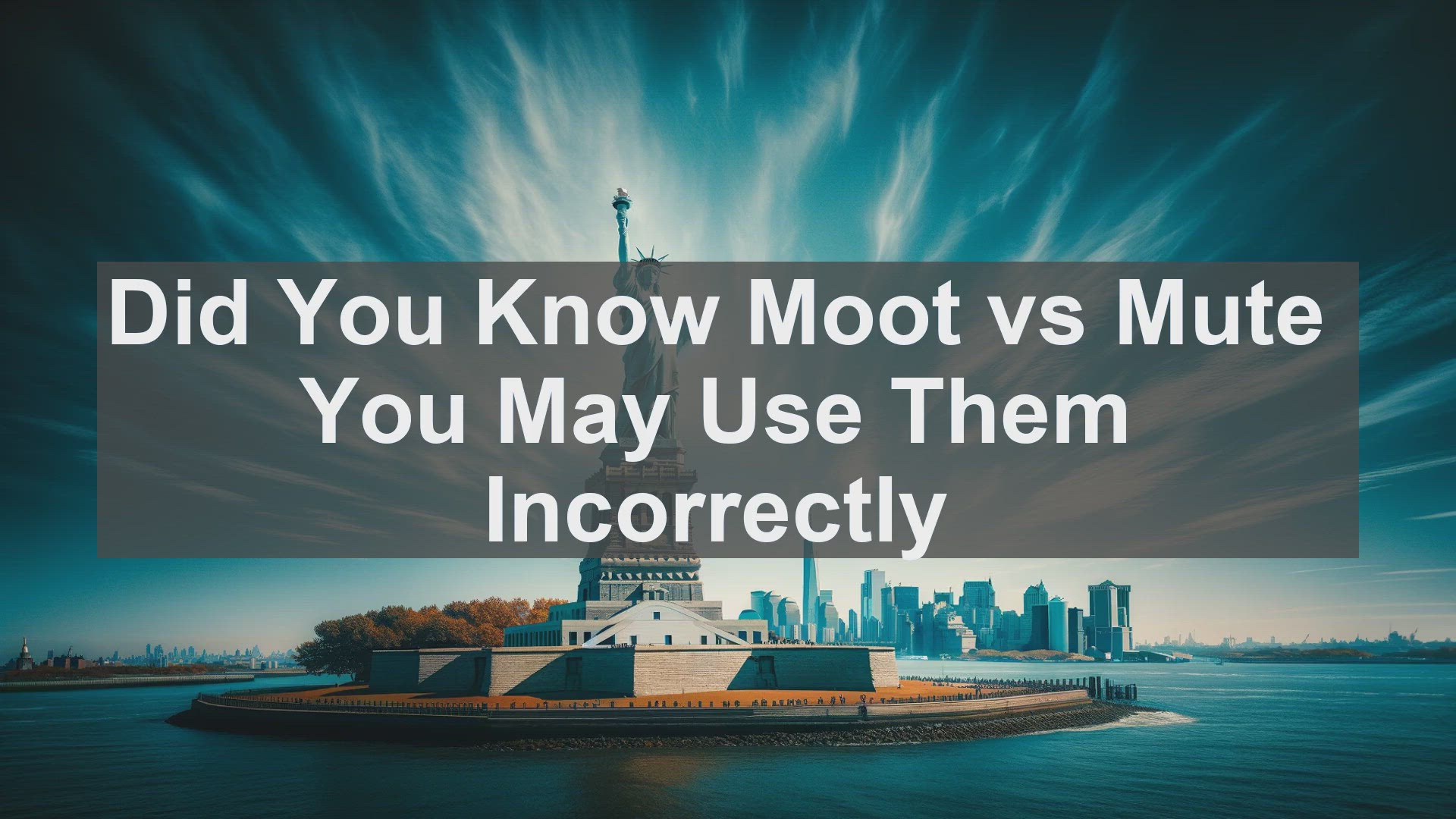'Video thumbnail for Did You Know Moot vs Mute You May Use Them Incorrectly '
