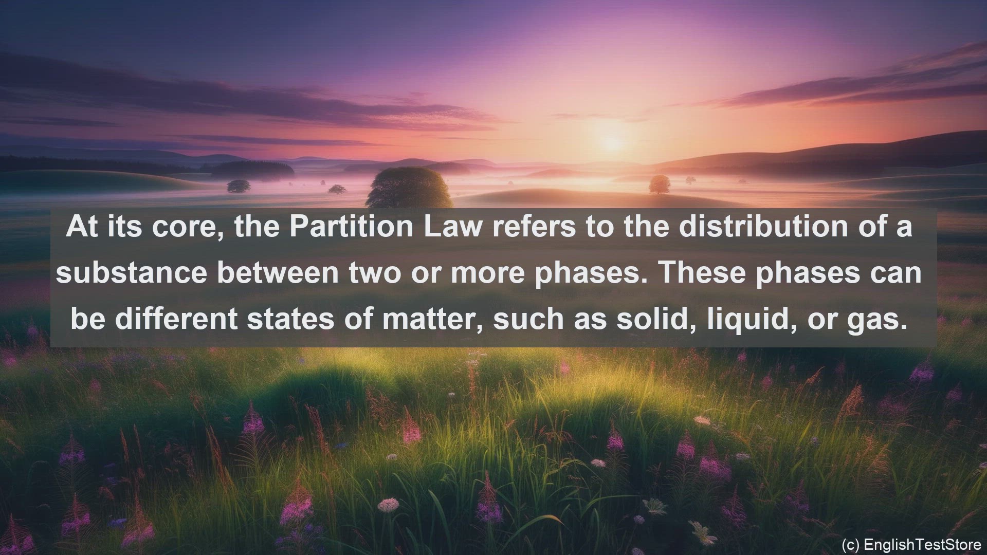 'Video thumbnail for Partition law in science  definition and examples'
