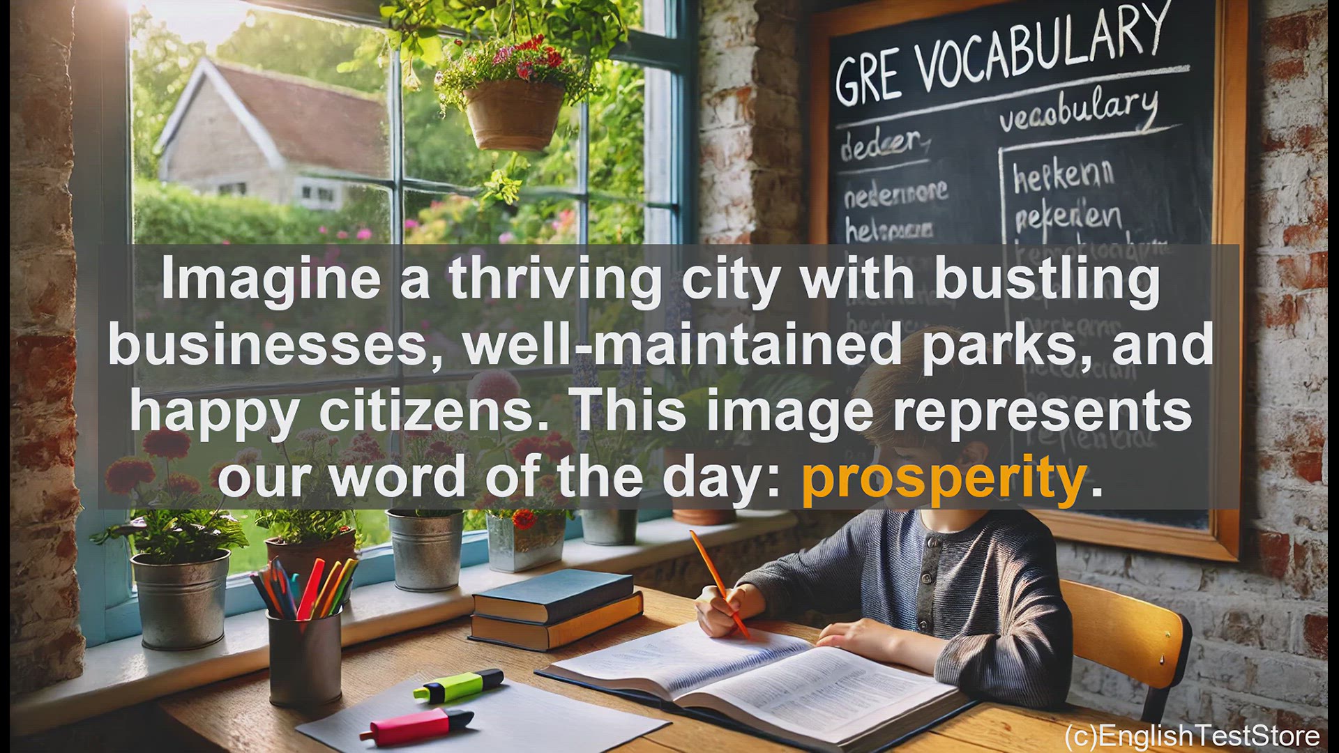 'Video thumbnail for GRE Vocabulary Lesson: Prosperity - Mastering a Key GRE Vocabulary Word'