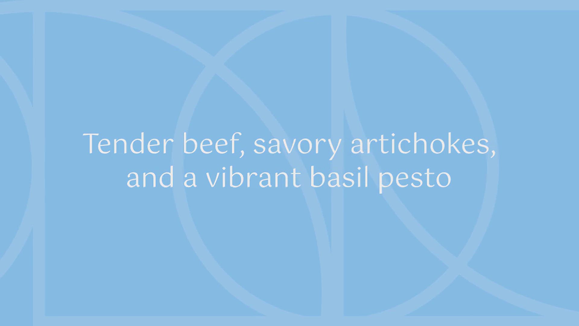 'Video thumbnail for American Beef and Artichoke Pesto Pasta'