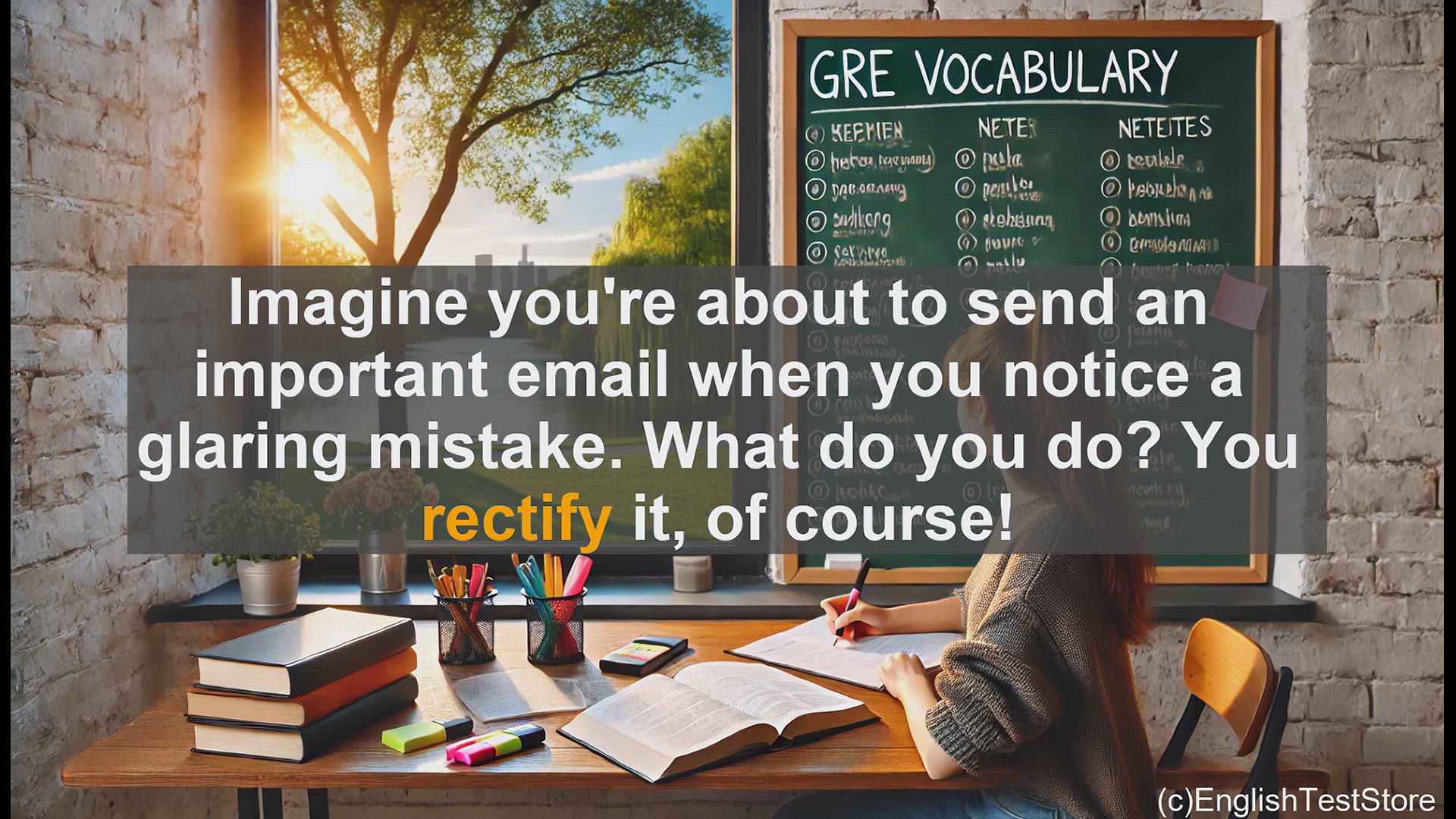 'Video thumbnail for GRE Vocabulary Lesson: Mastering the Art of Rectification - Correcting Mistakes and Enhancing Your Vocabulary'