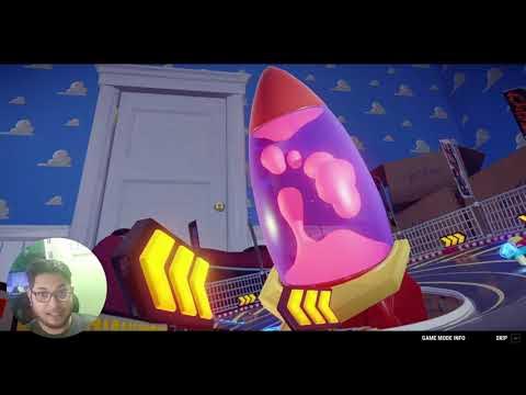'Video thumbnail for Retro-futuristic rocket ship ride, vibrant colors, glowing pink lava lamp, dynamic perspective'