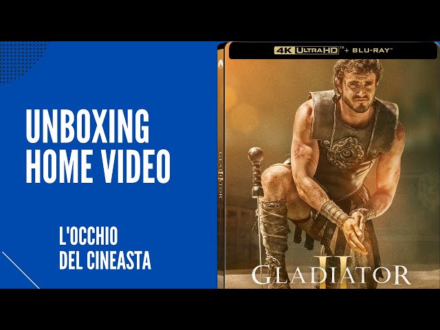 'Video thumbnail for Unboxing Steelbook 4K UHD di Il Gladiatore II | Edizione Plaion Pictures Marzo 2025'
