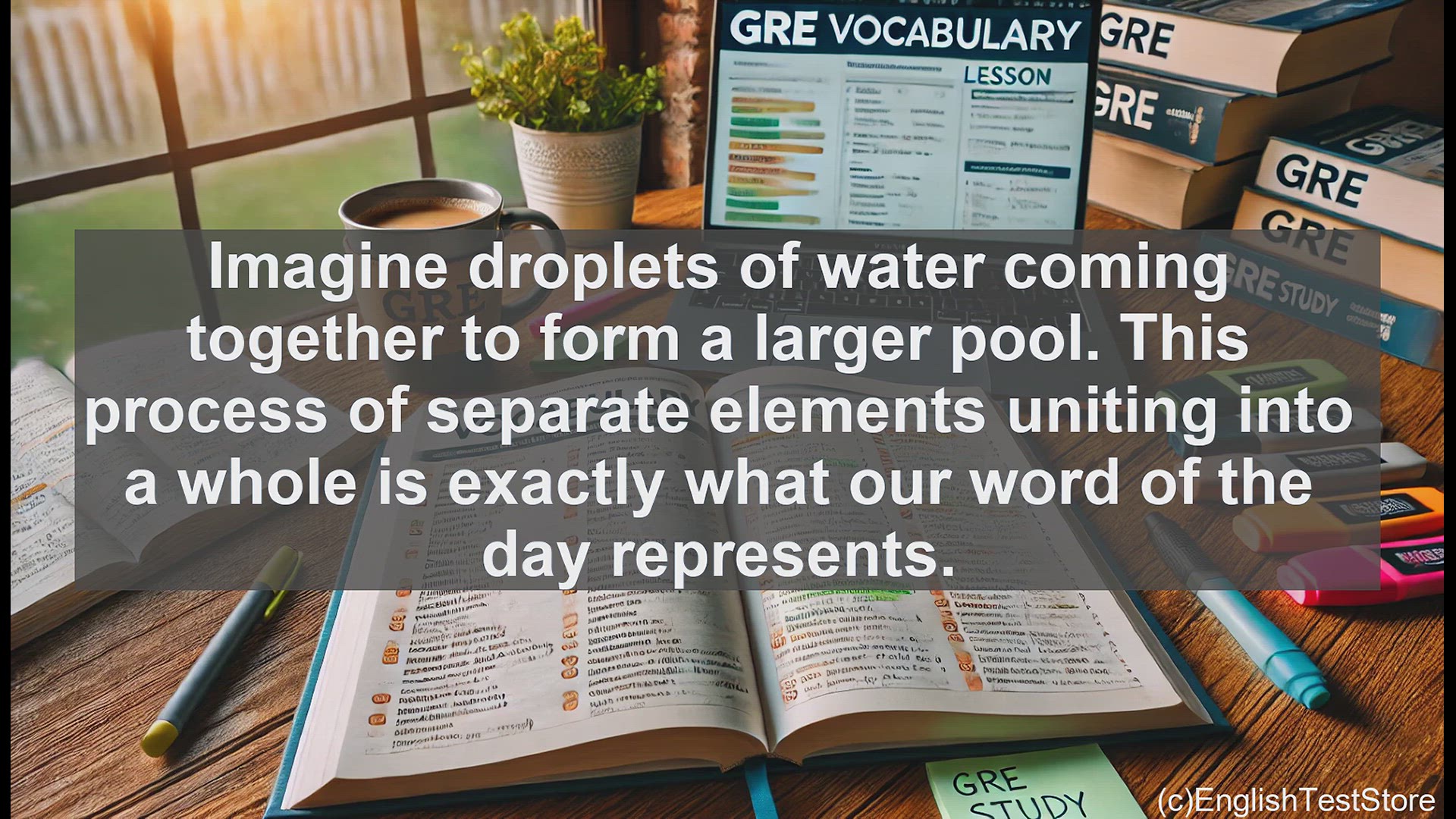 'Video thumbnail for GRE Vocabulary Lesson: Coalesce - The Power of Unity in Your GRE Vocabulary'