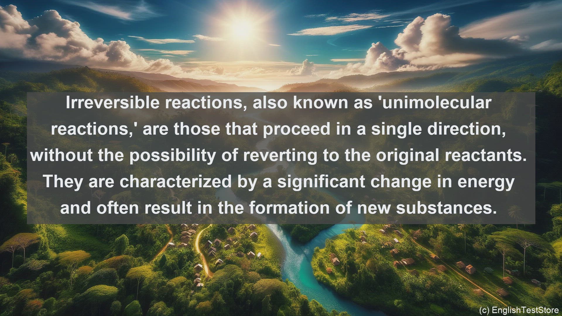 'Video thumbnail for Irreversible reaction in science  definition and examples'