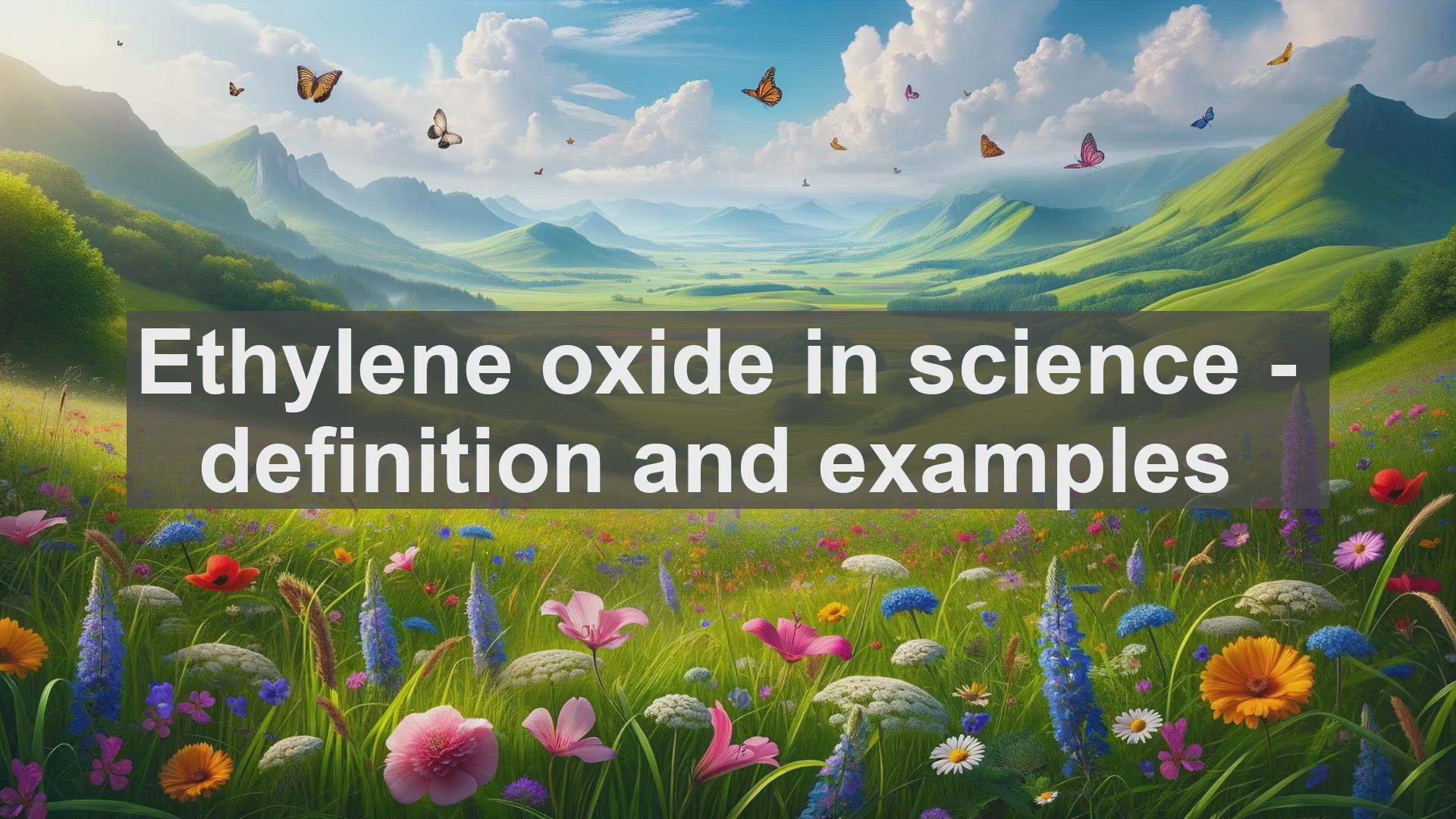 'Video thumbnail for Ethylene oxide in science  definition and examples'