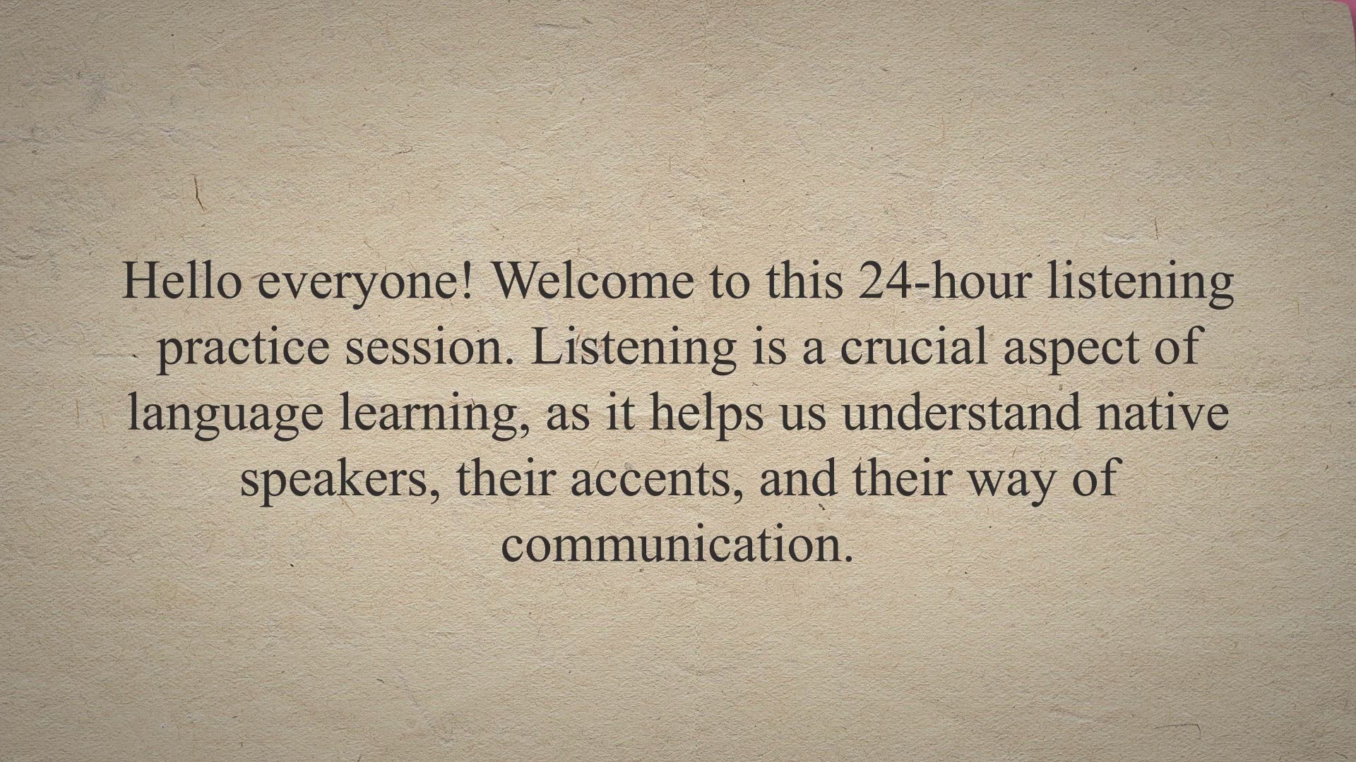 Video thumbnail for 24 Hours Listening Practice Level 1 | Improve Vocabulary | American English Conversation