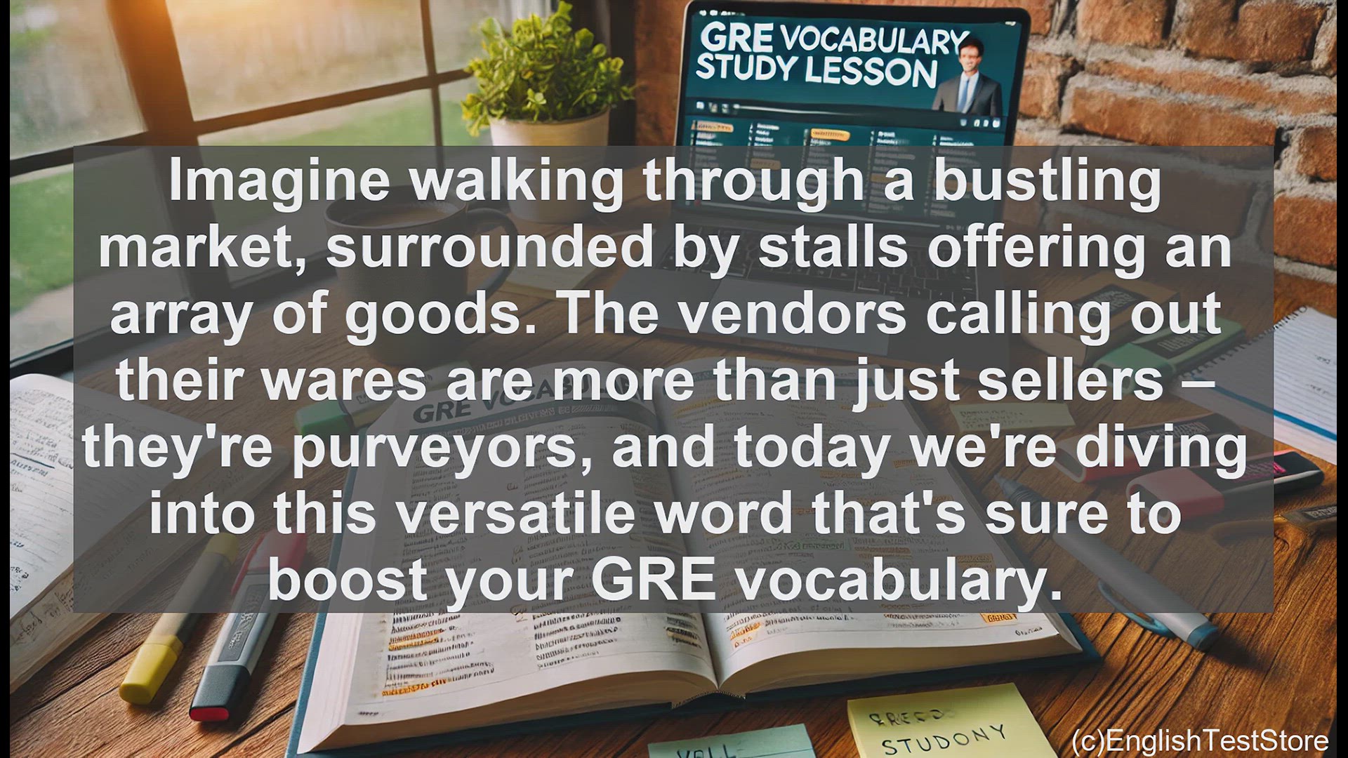 'Video thumbnail for GRE Vocabulary Lesson: Exploring the Versatile Word 'Purveyor''