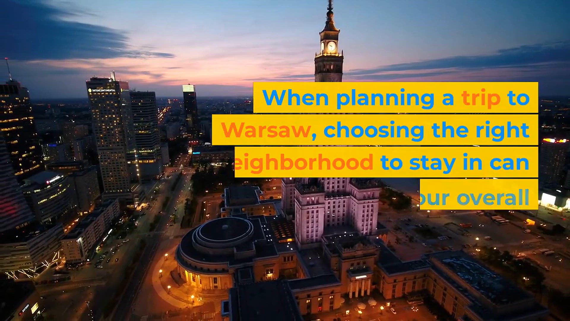 'Video thumbnail for Where to stay in Warsaw'