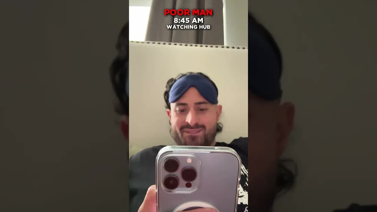 'Video thumbnail for investarters: rich vs poor man - a day in the life comparison'