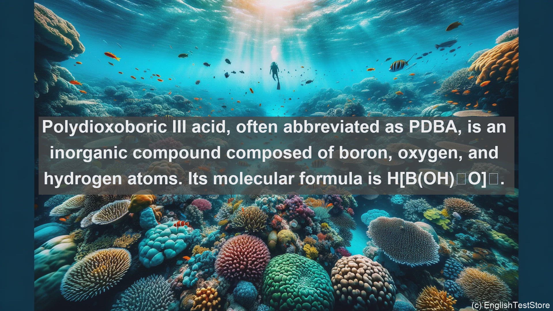 'Video thumbnail for Polydioxoboric iii acid in science  definition and examples'