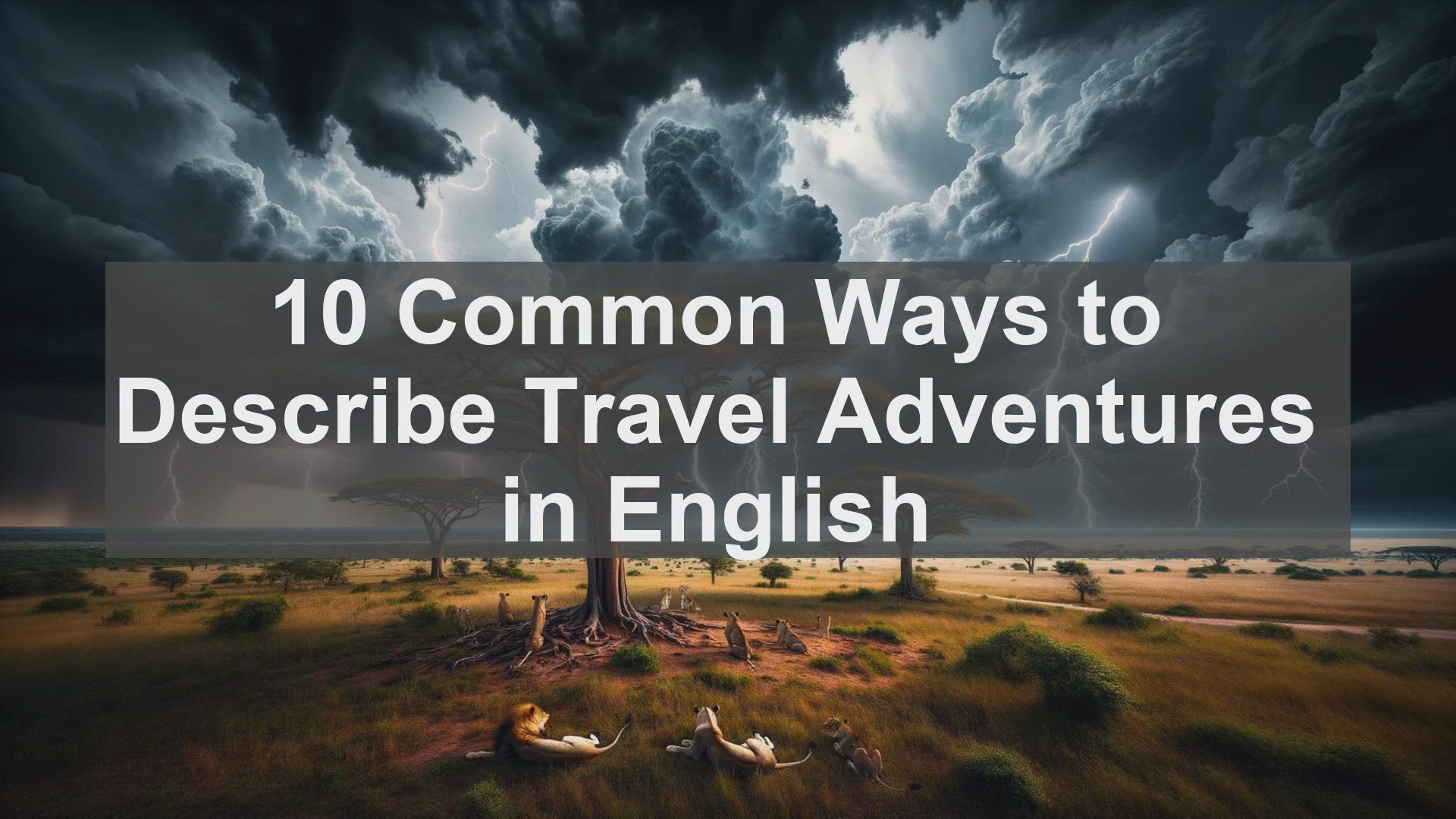 'Video thumbnail for 10 Common Ways to Describe Travel Adventures in English '