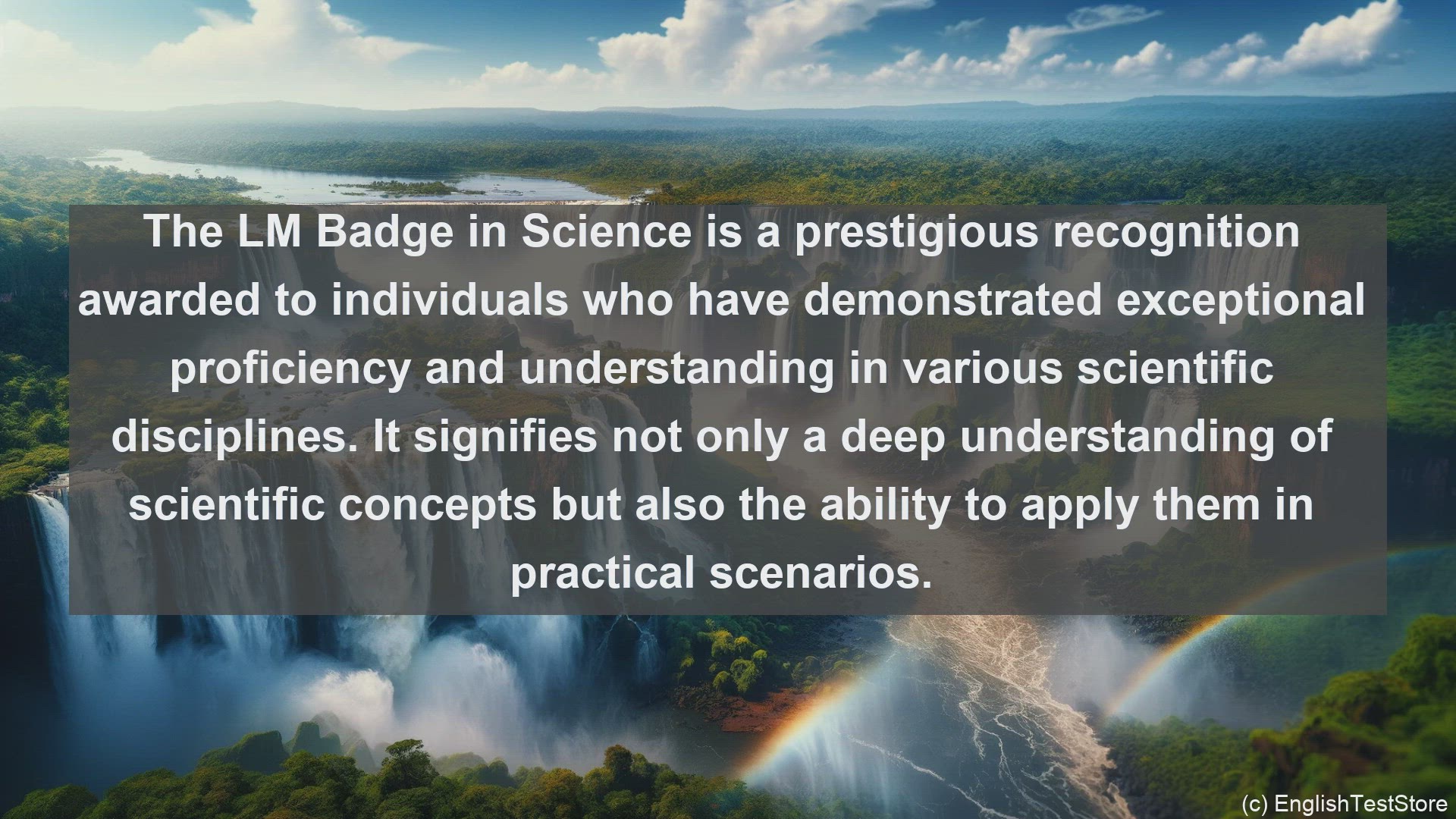 'Video thumbnail for Lm badge in science  definition and examples'