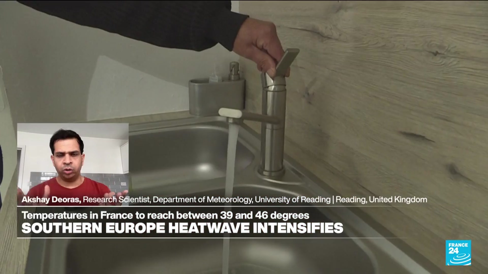 'Video thumbnail for Major heatwaves sweep Southern and Western Europe'