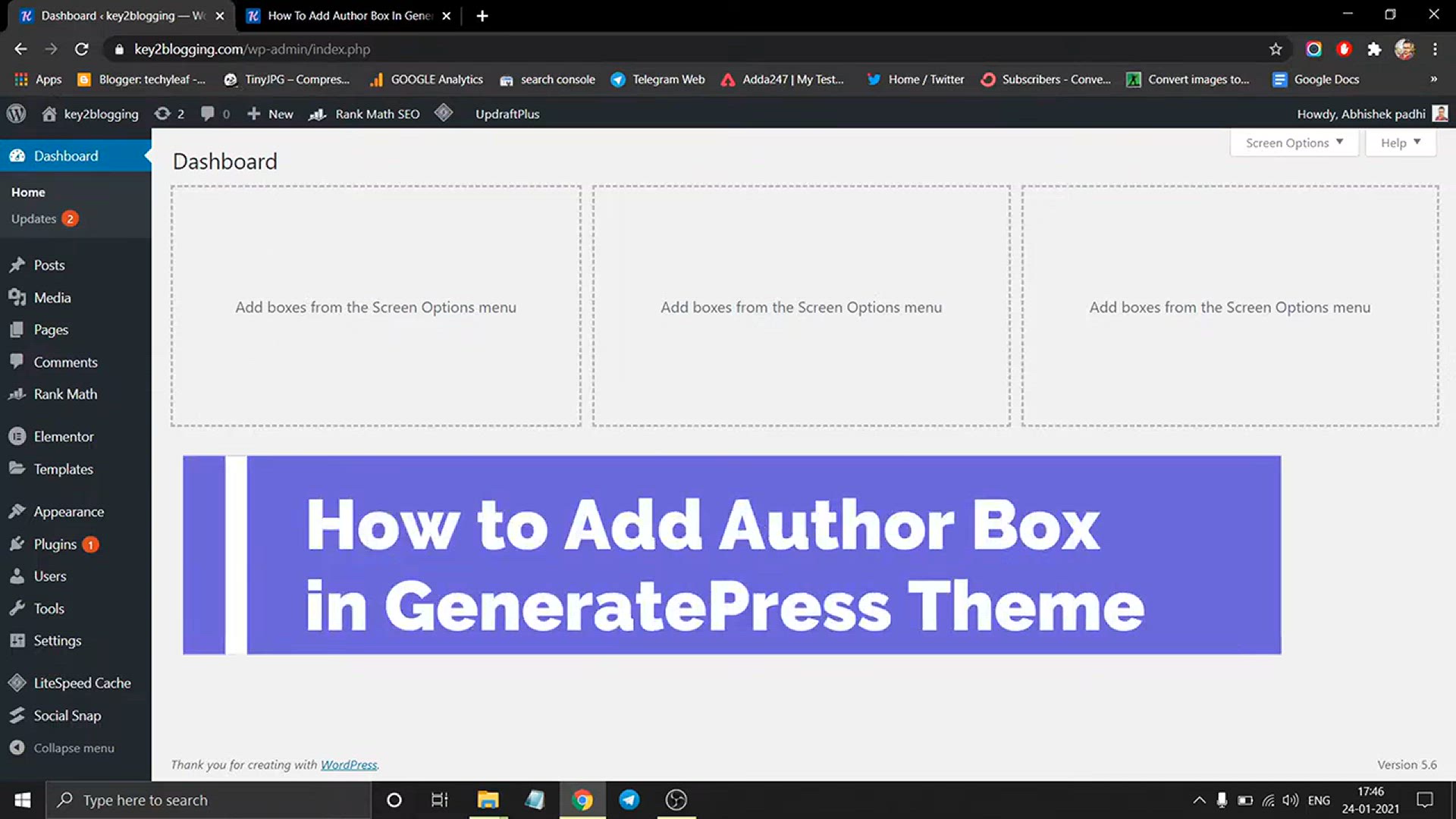 'Video thumbnail for How to Add Author Box in GeneratePress Theme without Plugin 🔥'