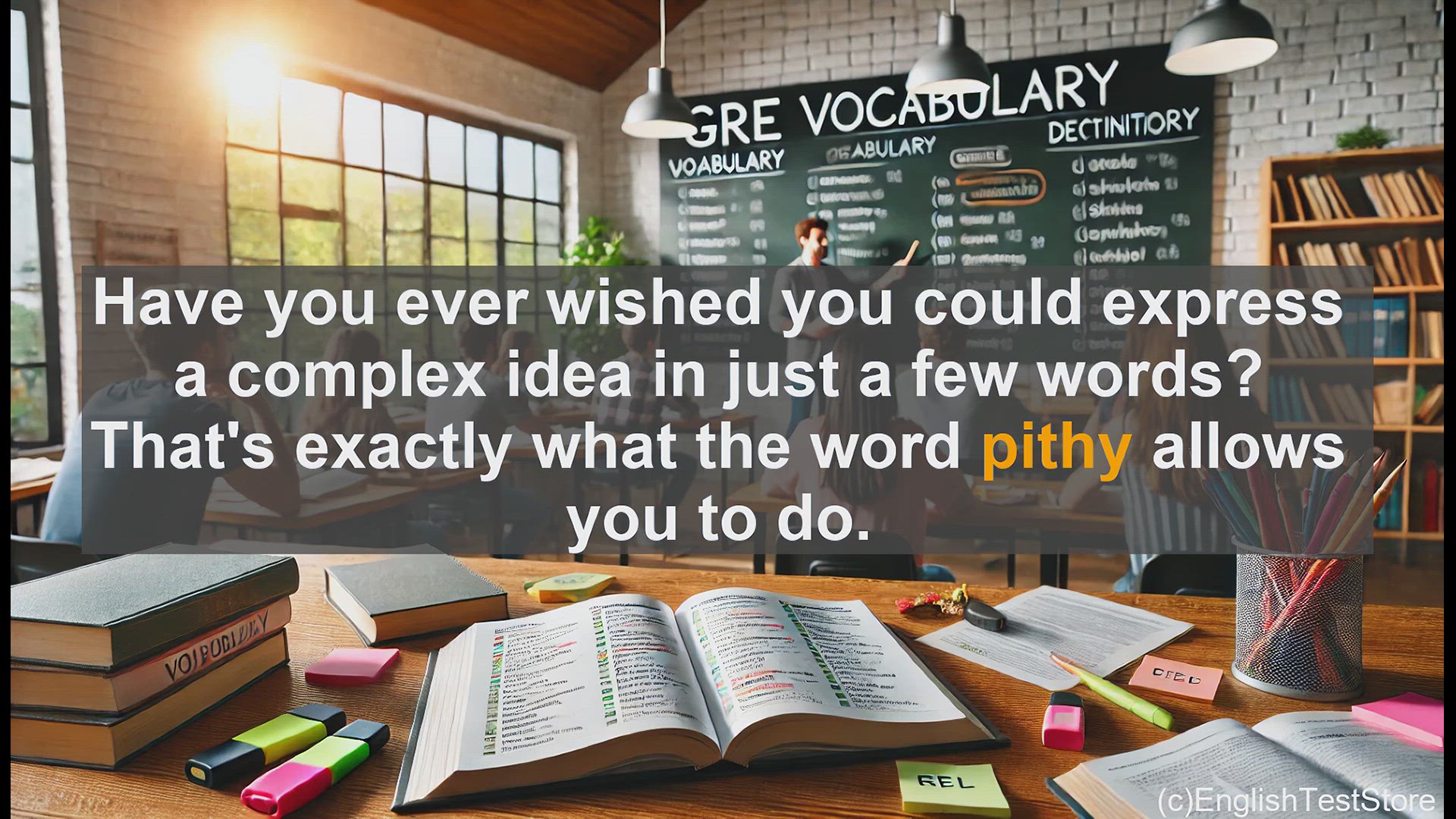 'Video thumbnail for GRE Vocabulary Lesson: The Power of Pithy Expression'
