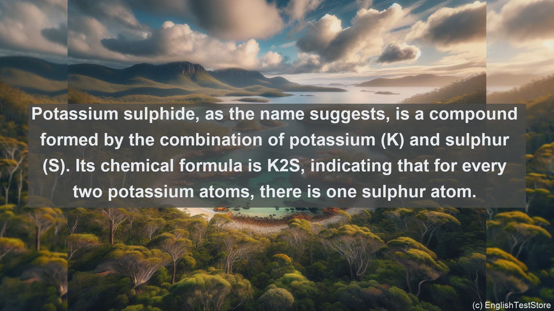 'Video thumbnail for Potassium sulphide in science  definition and examples'