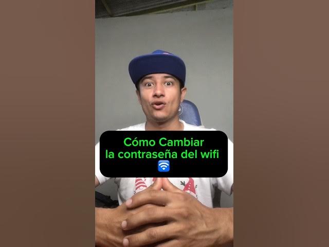 Video thumbnail for Cómo CAMBIAR la contraseña del WIFI