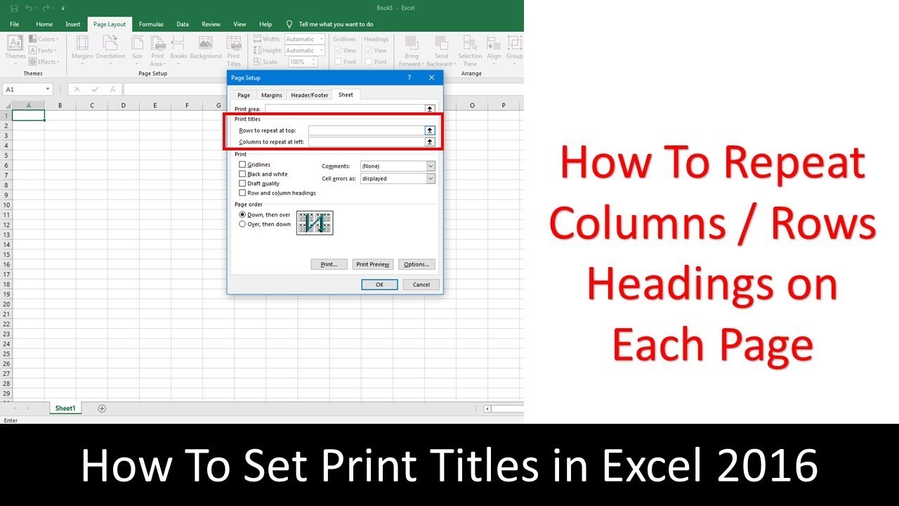 How to Repeat Field Names on All Pages in Excel SADA Tech