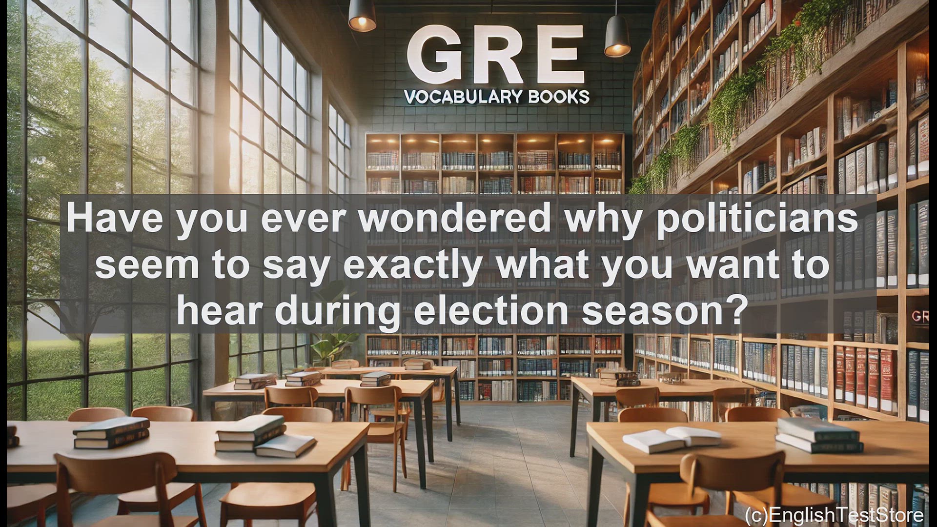 'Video thumbnail for GRE Vocabulary Lesson: Exploring the Meaning and Implications of Pandering'