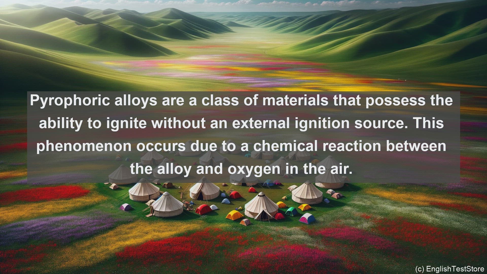 'Video thumbnail for Pyrophoric alloys in science  definition and examples'