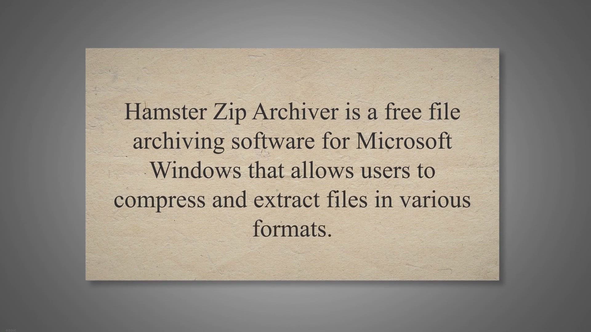 'Video thumbnail for Hamster Zip Archiver: A Free, User-Friendly File Archiving Solution for Windows'